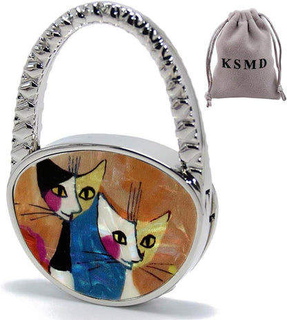 KSMD Purse Hooks for Table & Bars, Portable Handbag Holder - Foldable Table Hook Hanger