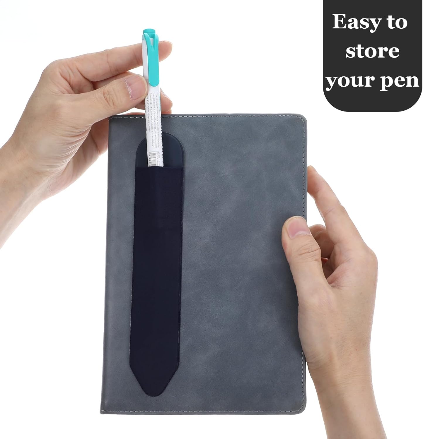 4PCS Universal Stylus Holder,Tablet Pen Cover,Elastic Cover for Stylus Pen,Self-Adhesive Pen Holder - Black,Pink,Gray,Blue