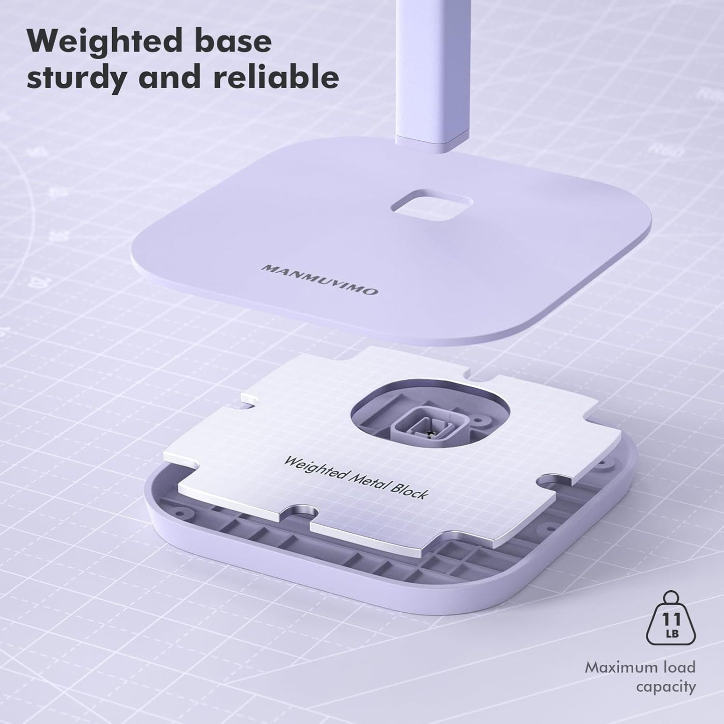 Headphone Stand, Desktop Headset Holder Heavy Base Desk Earphone Stand Aluminum Gaming Headset Hanger Rack Compatible with AirPods Max, AirPods Pro, Sony, Beats, Bose, Razer (White)