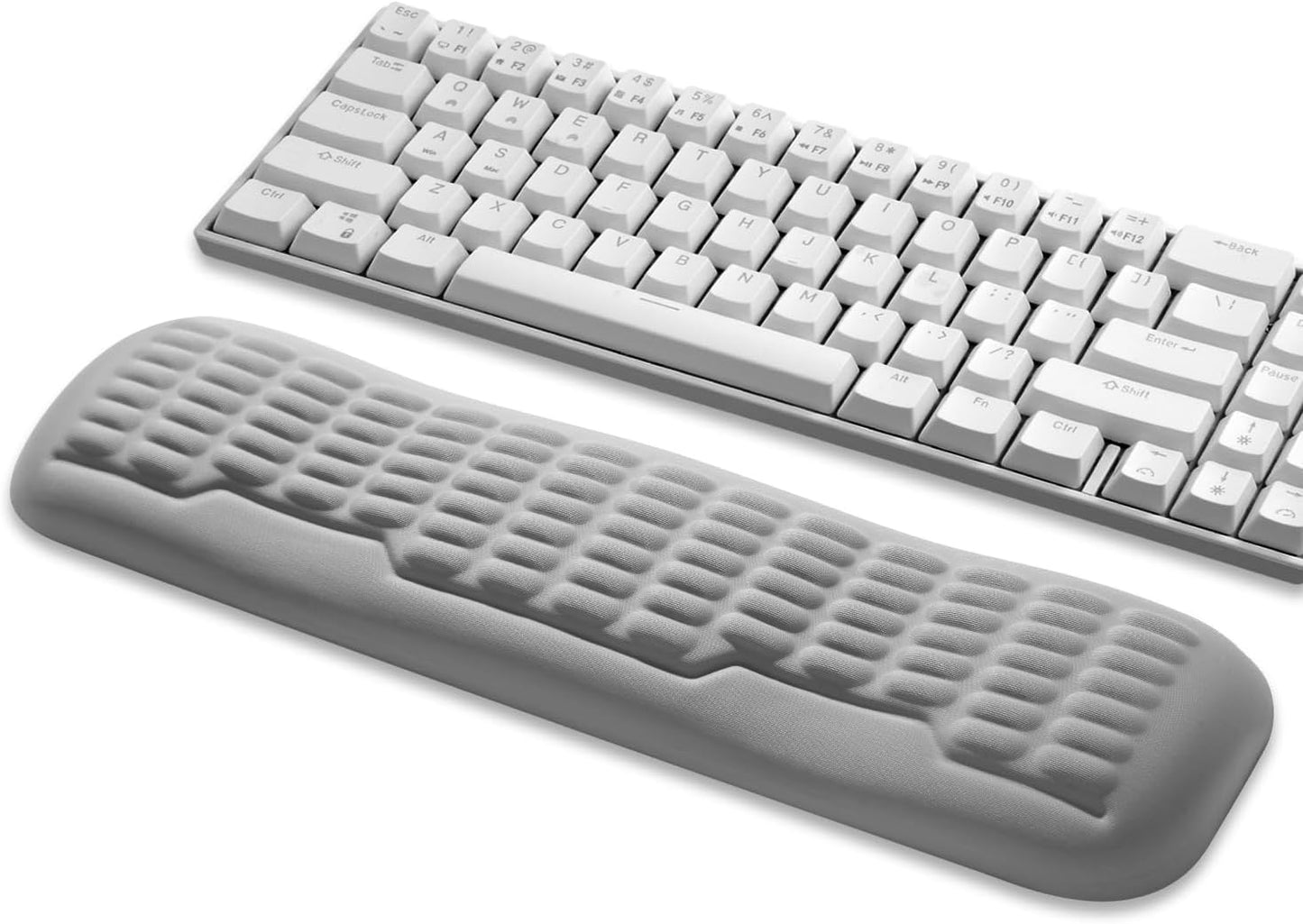 UnivoColors Ergonomic Mouse Wrist Rest,Latest 3.0 Wave Curve Design,High-Resilience Memory Foam Non-Slip Base,Reduces Wrist Fatigue,Ideal for Office Gaming & Long Hours of Use(Black)