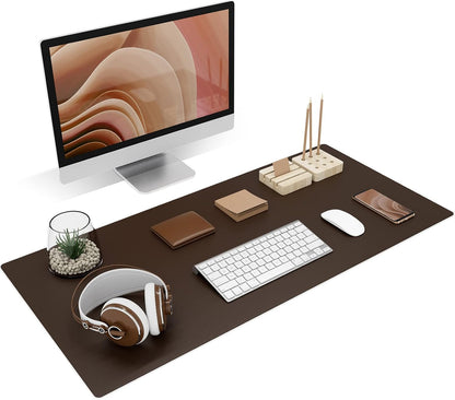 K KNODEL Non-Slip Desk Mat, Desk Pad, Desk Blotter, Desktop Mat for Desk, Large Desk Protector, Office Computer and Laptop Mat for Desk (31.5"x15.7", Brown)