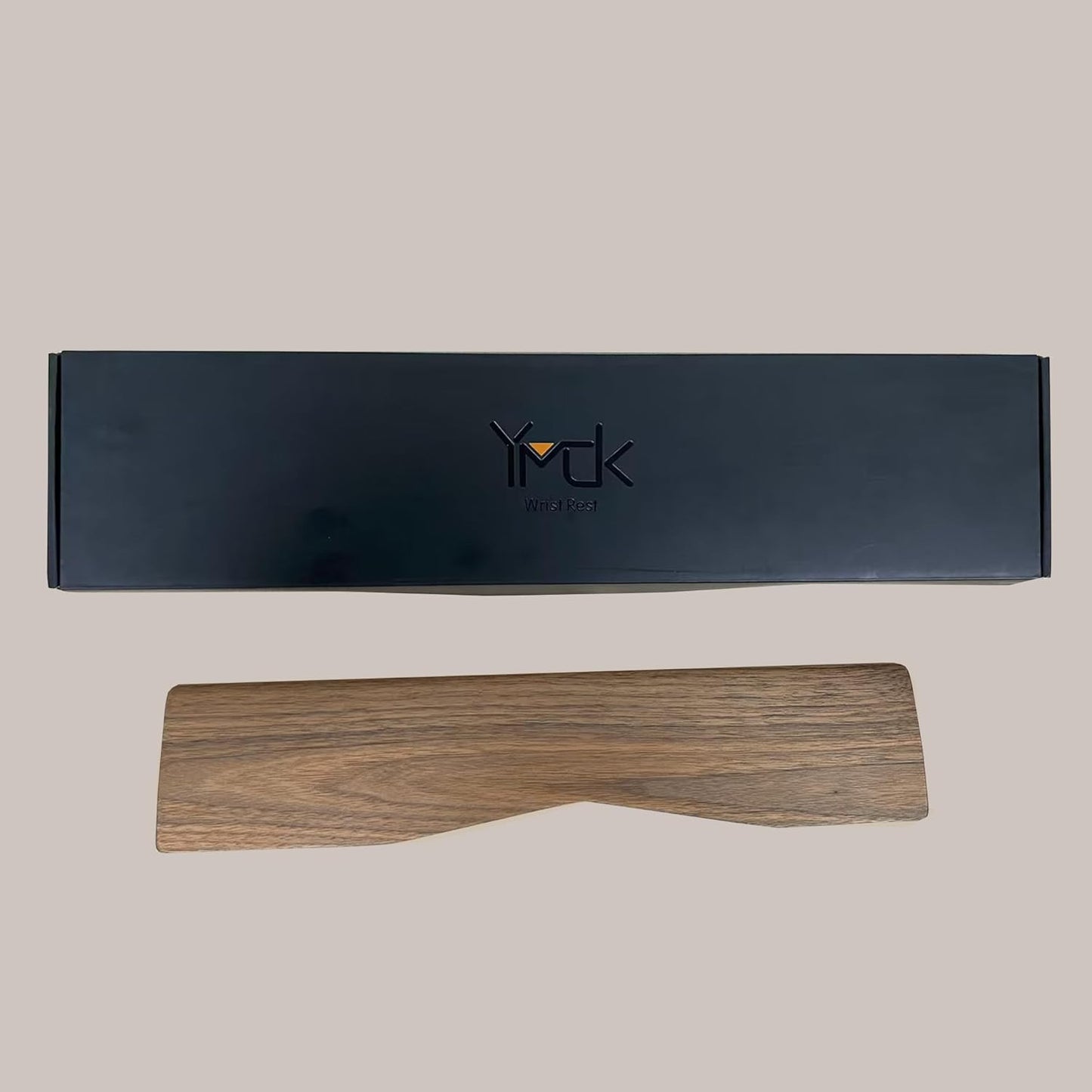 YMDK Wooden Wrist Rest Solid Wood Walnut for Keychron Q13 Pro Mechanical Keyboard