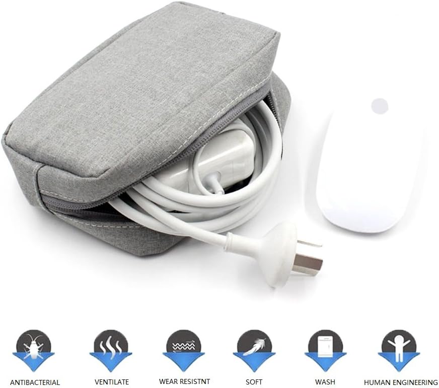 Universal Electronics/Accessories Soft Carrying Case Bag, Durable & Light-weight,Suitable for Out-going, Business, Travel and Cosmetics Kit (Small-Black)