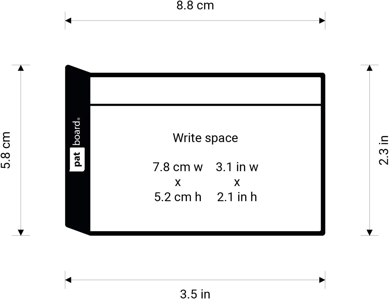 PATboard Scrum Board and Kanban Board - Magnetic Task Cards - S (Small) - Set of 16 - Orange