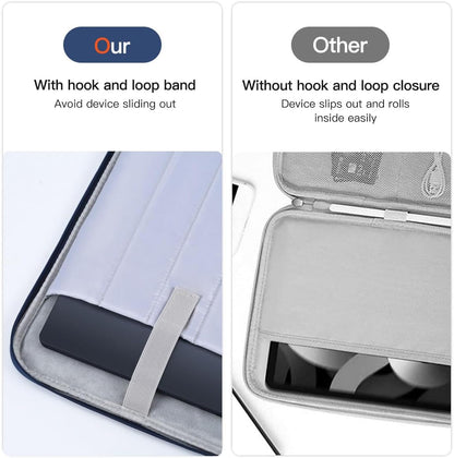12-12.9 Inch Tablet Sleeve Bag for 12.4" Samsung Galaxy Tab S10+ S9+ Plus/S8+/S7+ Plus/S7 FE,13" iPad Air M4 M3 M2/iPad Pro M5 M4/Pro 12.9"/Microsoft Surface Go 2 12.4"/Pro 11 10 Carrying Case-Black