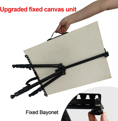 Art Easel for Painting and Display – Adjustable Floor 66 Inch Folding Metal Easel Stand for Sign - Table Top Canvas Stand - Portable Drawing Paint Heavy Duty for Artists Adults Holder or Teen
