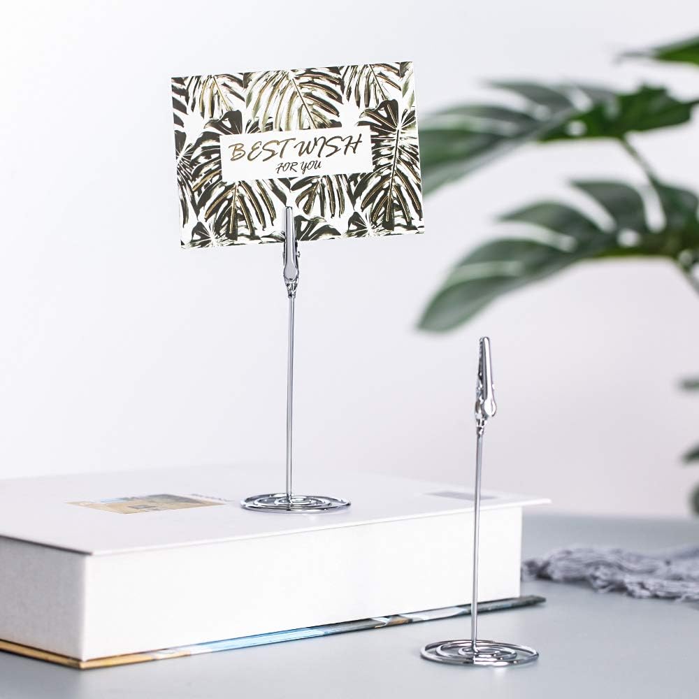 Artliving 12pcs Place Card Holder Memo Holder Clip Photo Holder Table Number Holder