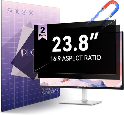 IPROKKO Laptop Privacy Screen 14 Inch 16:9 Aspect, Compatible with HP, Dell, Acer, Asus, Samsung, Lenovo Yoga & More, Removable Anti Blue Light Glare Spy Computer Monitor Filter Security Shield