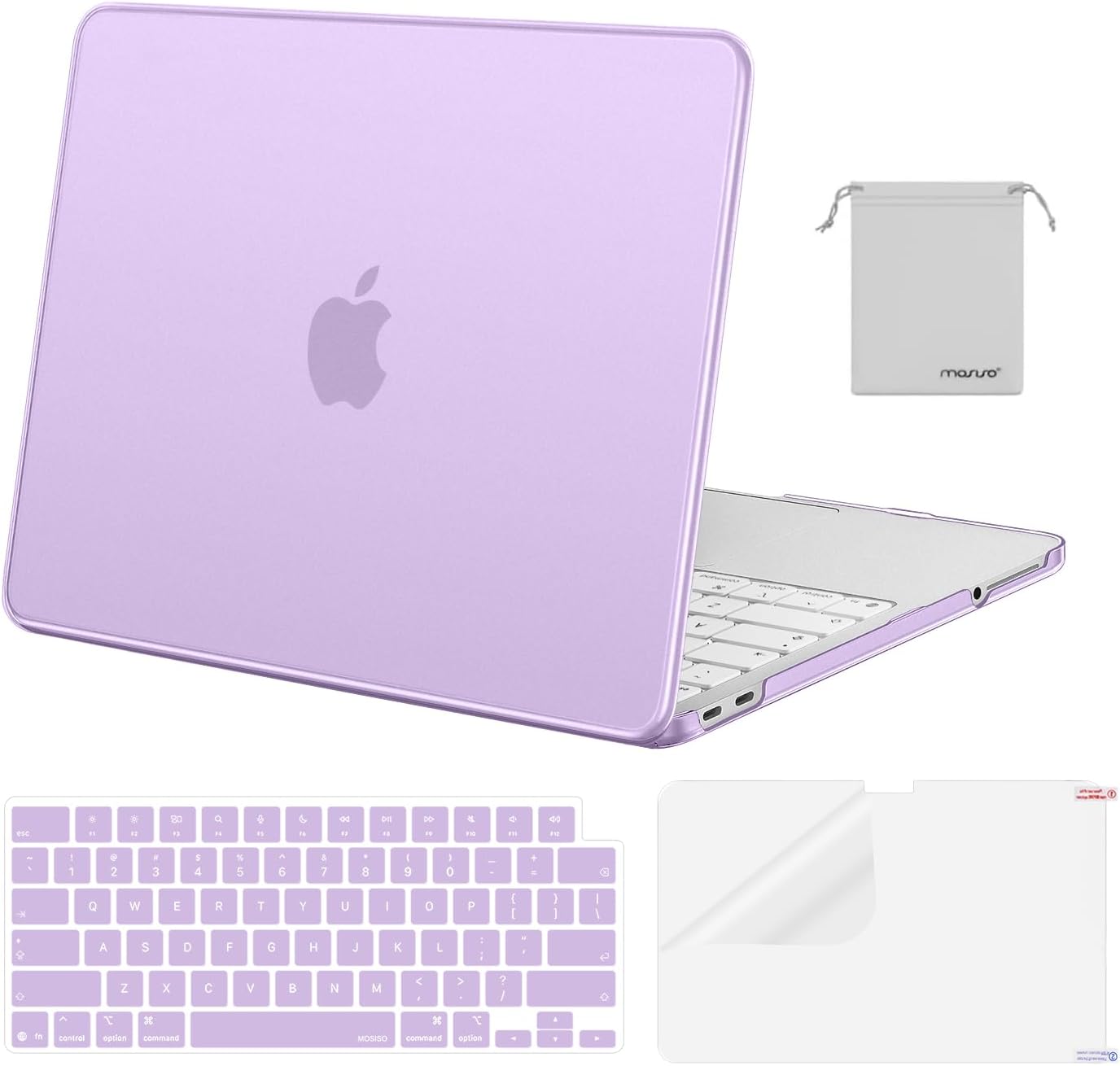 MOSISO Compatible with MacBook Neo Case 13 inch 2026 Release Model A3404 with A18 Pro Chip, 4 in 1 Kit Precision Fit Crack & Scratch Resistant Protective Hard Shell Case Cover, Crystal Clear