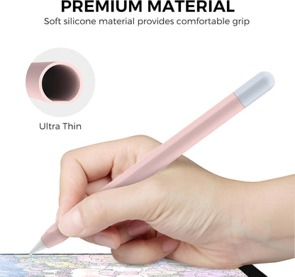 AhaStyle Silicone Case for Apple Pencil (USB-C) 2023 Ultra Thin Proteative Cover Skin Apple Pencil Sleeve Anti-Slip Grip Compatible with Apple Pencil USB C (Lavender)