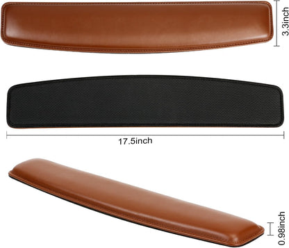 RICHEN Keyboard Wrist Rest Pad and Mouse Wrist Rest Support Mouse Pad Set,Sturdy & Comfortable & Lightweight for Easy Typing & Pain Relief-Ergonomic Support (Brown)