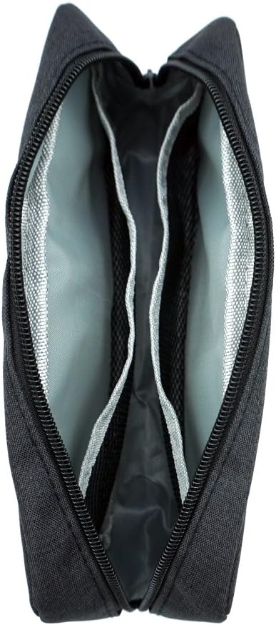 Universal Electronics/Accessories Soft Carrying Case Bag, Durable & Light-weight,Suitable for Out-going, Business, Travel and Cosmetics Kit (Small-Black)