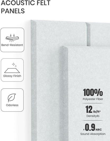 Fluxynara Large Felt Bulletin Board 48" x 36" Cork Board Alternative-12 Pack with 70 Safe Removable Adhesive Tabs, Cork Boards for Walls Cork Board for Home Office Classroom Pin Board (Oatmeal)