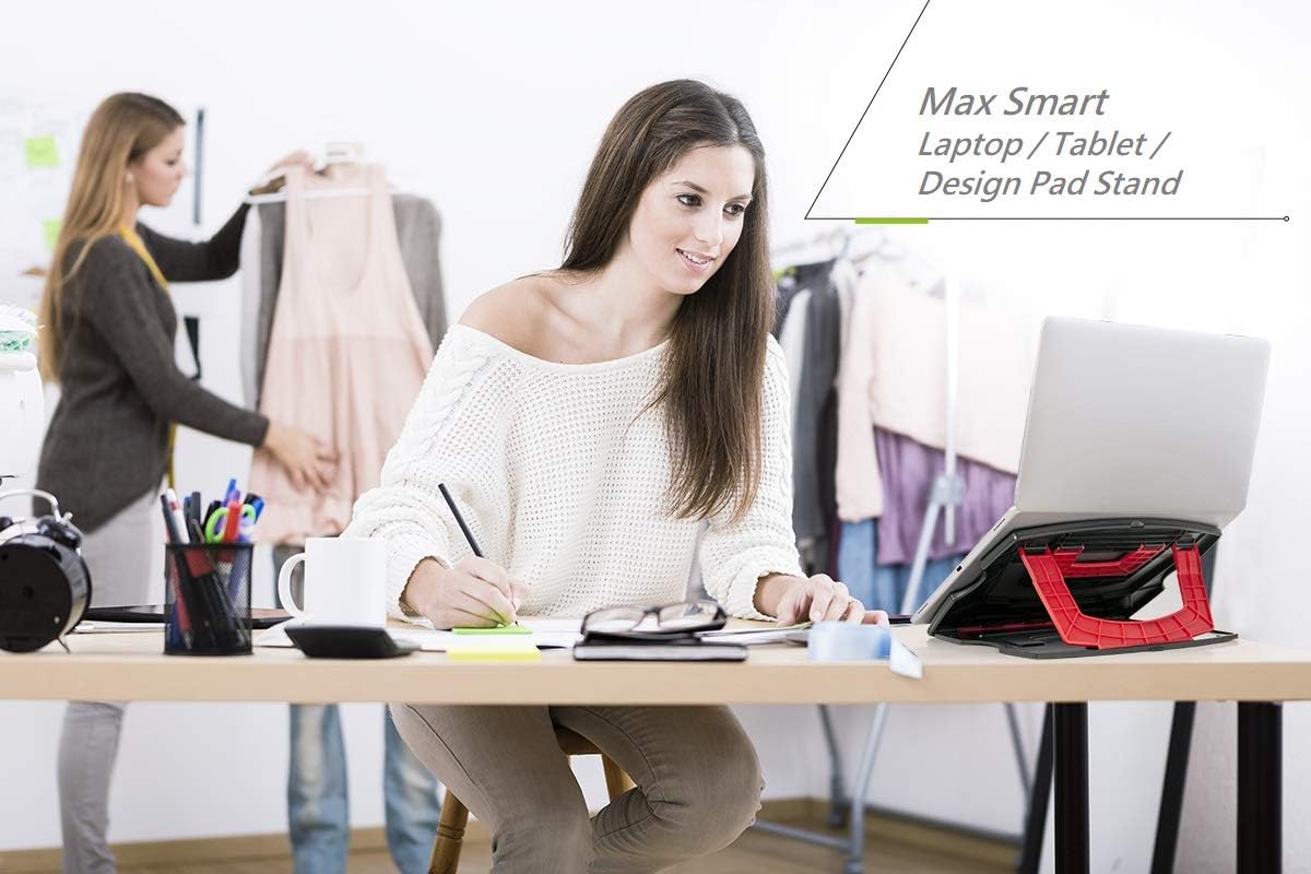 MAX SMART Drawing Tablet Stand, Foldable, Portable, Adjustable Compatible with iPad Pro, Wacom and More