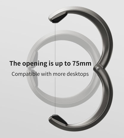 enGMOLPHY Bag Hook Hanger, Holds Up to 33LB, Purse Holder for Desk, Under Table Bar Handbag Hanger - Stylish Storage Hook - Gun Metal