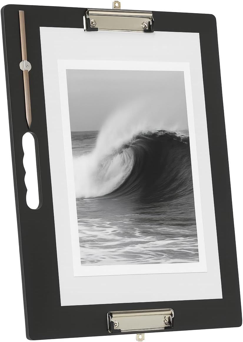 18x24 Clipboard - Foldable 18x24 File Folder & Drawing Board - Folds to 11x17 Clipboard, 4 Clips, Corner Protectors, Portable Art Portfolio, Architecture Folder, 11x17 Binder, Portfolio Binder (Green)