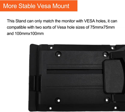 Adjustable 14-27 inch Drawing Tablet Stand Digital Graphics Tablet Monitor Base Bracket Suitable for Universal VESA Support for Lenovo/dell, Kamvas 20/Kamvas 22/Plus/Kamvas 24(Black)