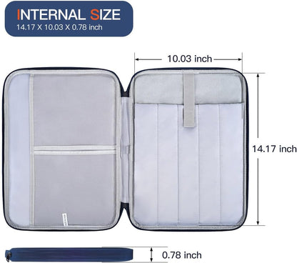 12-12.9 Inch Tablet Sleeve Bag for 12.4" Samsung Galaxy Tab S10+ S9+ Plus/S8+/S7+ Plus/S7 FE,13" iPad Air M4 M3 M2/iPad Pro M5 M4/Pro 12.9"/Microsoft Surface Go 2 12.4"/Pro 11 10 Carrying Case-Black