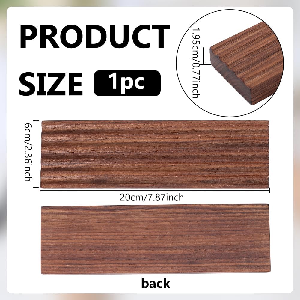 PH PandaHall Wooden Pen Tray 5 Groove Pens Holder 7.8x2.3x0.7inch Wave Pen Display Stand Rectangle Brown Desk Organizer Fountain Pens Holder for Home Office School Stationary Storage Supplies