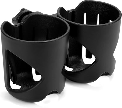 Accmor Stroller Cup Holder, Universal Cup Holder for Stroller Walker Bike, 360° Rotatable Large Caliber Designed Bottle Holder for Stroller, Bike, Wheelchair, Scooter