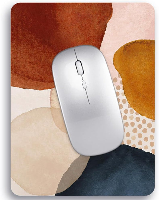 Audimi Small Mouse Pad 6 x 8 Inch, Mini Mouse Pad Thick for Laptop Wireless Mouse Home Office Travel, Portable & Washable (Black)