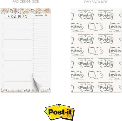 Modern Habit Tracker Sticky Note Pad / 50 Sheets / 8" x 11.5" Positive Habit List Sticky Notes/Weekly Accountability Checklist/Made in The USA