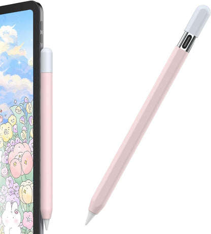 AhaStyle Silicone Case for Apple Pencil (USB-C) 2023 Ultra Thin Proteative Cover Skin Apple Pencil Sleeve Anti-Slip Grip Compatible with Apple Pencil USB C (Lavender)