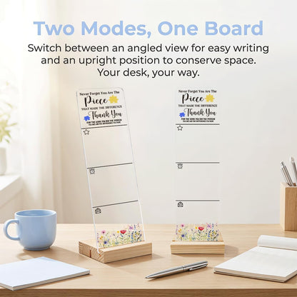 Sticky Note Holder Acrylic Monitor Memo Board Desk Organizers and Accessories Desk Decor Post It Note Holder with 200Pcs Sticky Notes Funny Sarcastic Office Positive Desk Sign