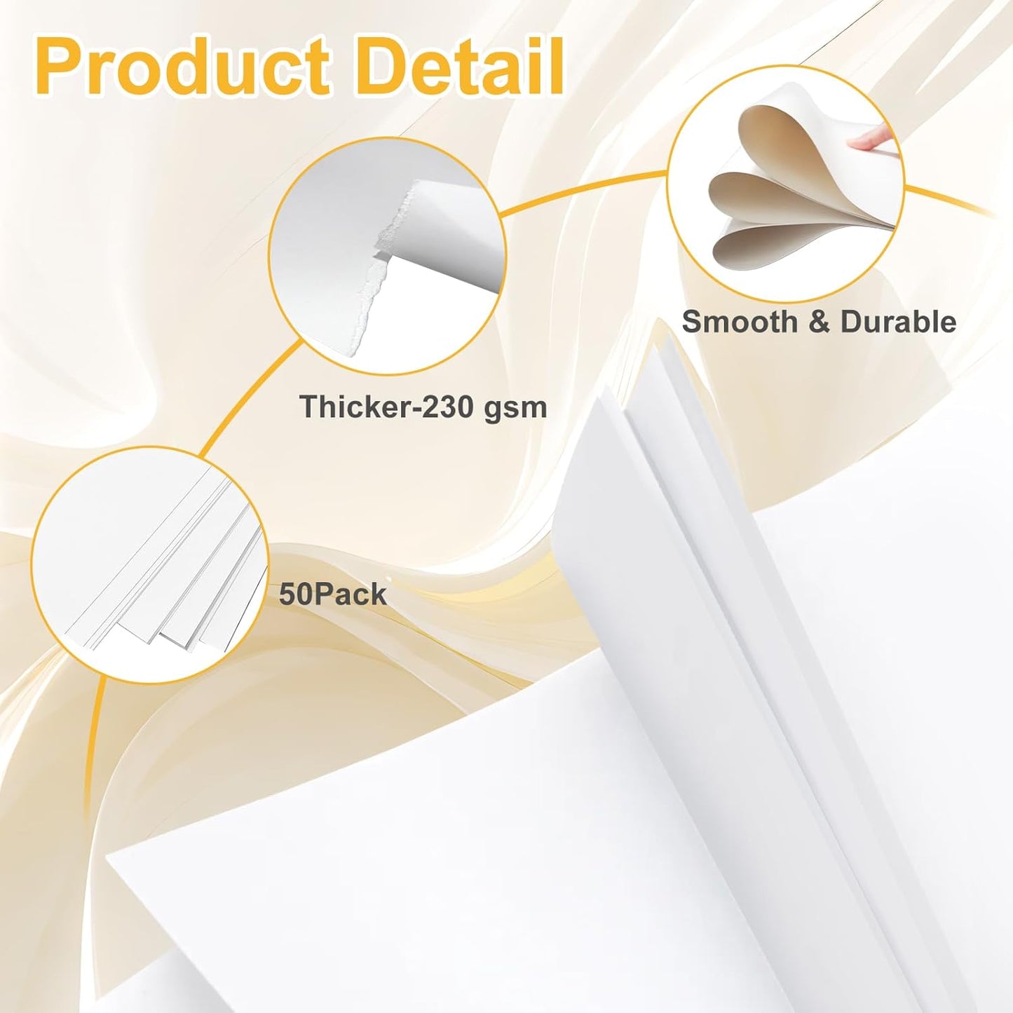 50 Pack White Poster Boards, 11"x14" White Poster Paper Heavyweight Poster Board Bulk Blank Poster Board for Art Display Board,Classroom Use,School Craft Project,Presentation Drawing