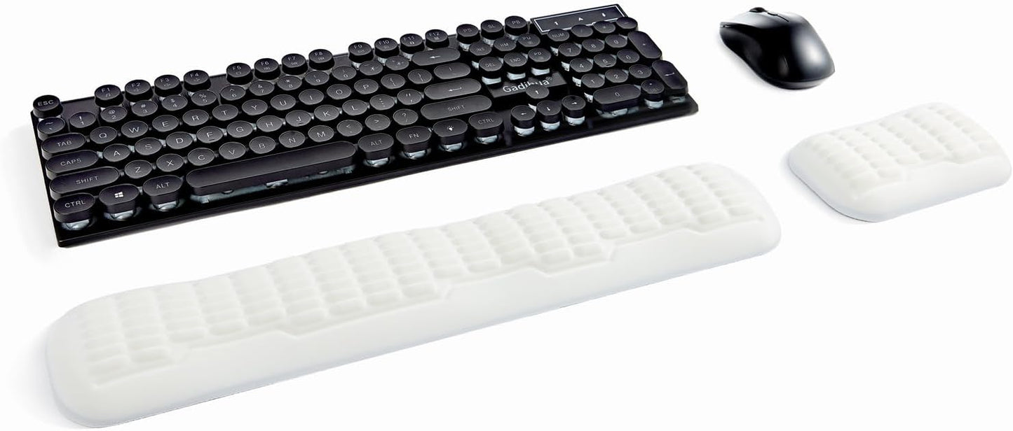 UnivoColors Ergonomic Mouse Wrist Rest,Latest 3.0 Wave Curve Design,High-Resilience Memory Foam Non-Slip Base,Reduces Wrist Fatigue,Ideal for Office Gaming & Long Hours of Use(Black)