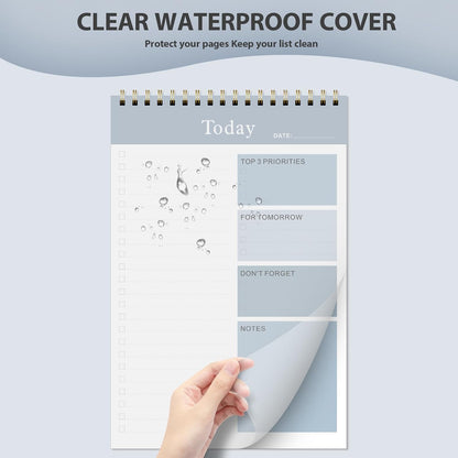 Weekly To Do List Notepad, Undated Planner with 52 Sheets (8.5''x11''), Desk Weekly Planner for Women & Man, Home School & Work