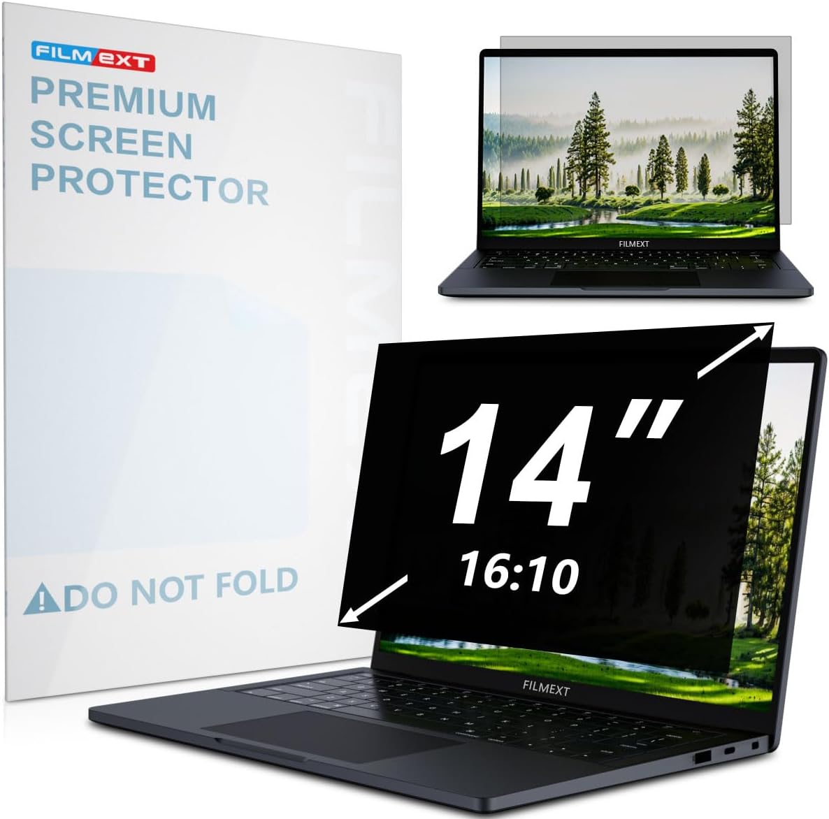 [2 Pack] 27 Inch Computer Privacy Screen , 16:9 Aspect Ratio Monitor Privacy Filter with Anti-Glare, Anti-Blue Light & Anti-Spy Protection, Removable Anti-Scratch Screen Protector for 27-Inch Widescreen Monitors
