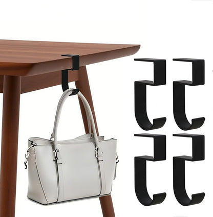 Heavy Duty Portable Purse Hook for Table and Desk,No-Nail Handbag Hanger - Includes Desk Hooks,Portable Purse Hook for Table,for Hanging Bags,Purses,Umbrellas,Keys,Cups,Headphones (2pcs)