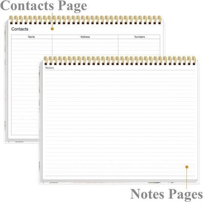 Weekly Productivity Planner - 8.5" x 11" Dashboard Desk Notepad Has 6 Focus Areas to List Tasks for Goals, Projects, Clients, Academic or Meal-Organize Your Daily Work Efficiently, 54 Weeks, Green
