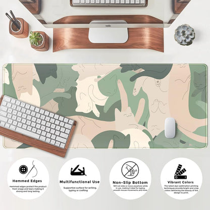World Map Desk Mat Historical World Map Desk Pad Extra Large Computer Mouse Pad XL Black Topographic Mousepad Keyboard Pad for Desk Gaming Computer Laptop Office Non-Slip Desk Pad 31.5x11.8 in