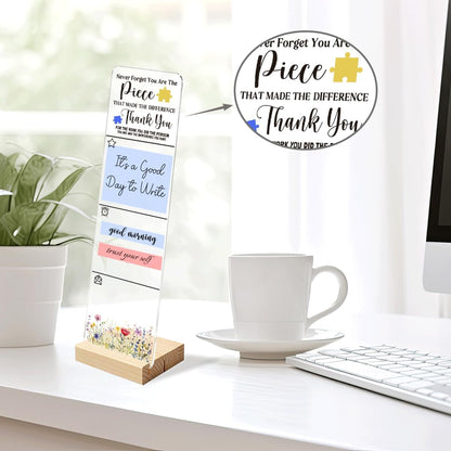 Sticky Note Holder Acrylic Monitor Memo Board Desk Organizers and Accessories Desk Decor Post It Note Holder with 200Pcs Sticky Notes Funny Sarcastic Office Positive Desk Sign