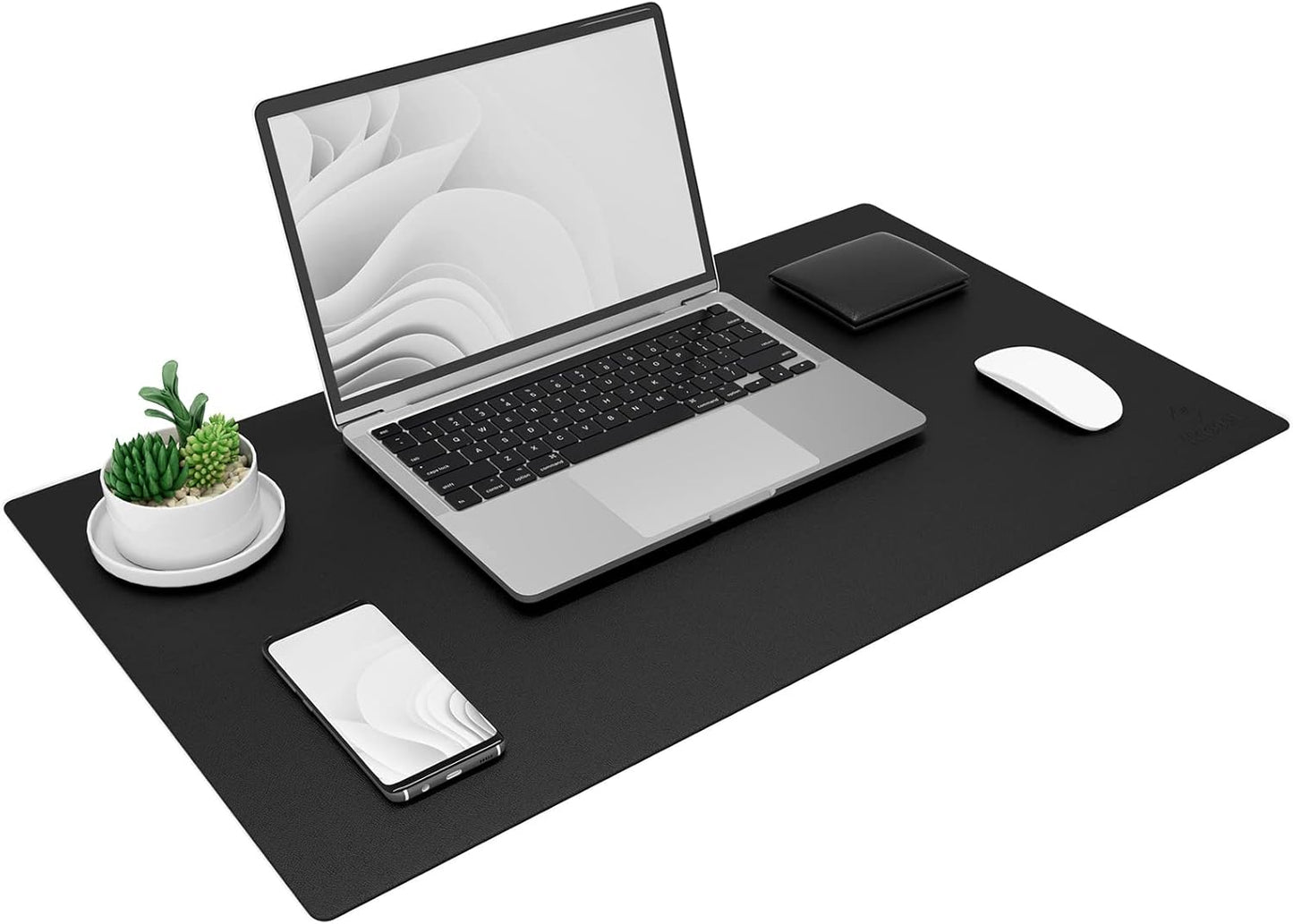 K KNODEL Non-Slip Desk Mat, Desk Pad, Desk Blotter, Desktop Mat for Desk, Large Desk Protector, Office Computer and Laptop Mat for Desk (31.5"x15.7", Brown)