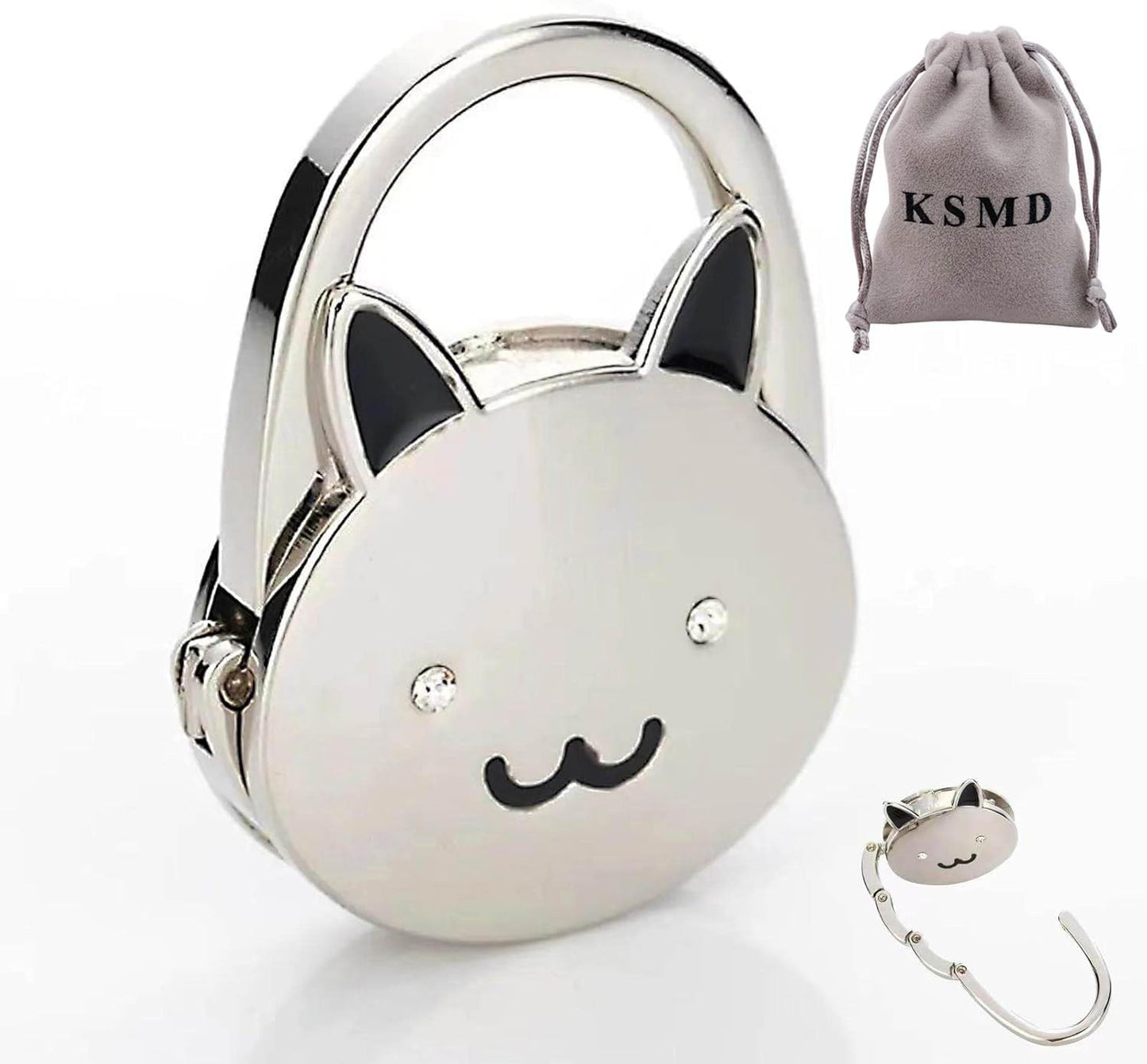 KSMD Purse Hooks for Table & Bars, Portable Handbag Holder - Foldable Table Hook Hanger