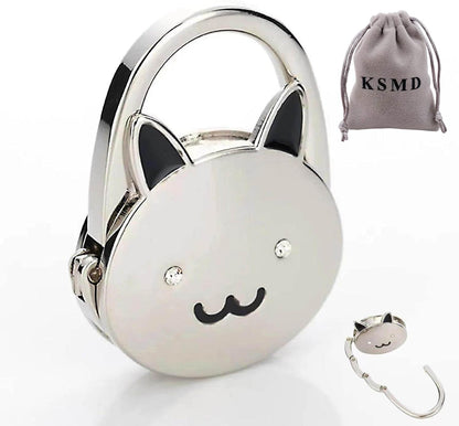 KSMD Purse Hooks for Table & Bars, Portable Handbag Holder - Foldable Table Hook Hanger
