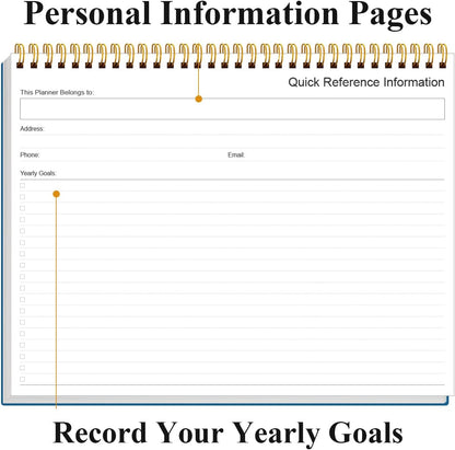 Weekly Productivity Dashboard - 8.5" x 11" Dashboard Desk Notepad Has 6 Focus Areas to List Tasks for Goals, Projects, Clients, Academic or Meal-Organize Your Daily Work Efficiently, 54 Weeks, Green