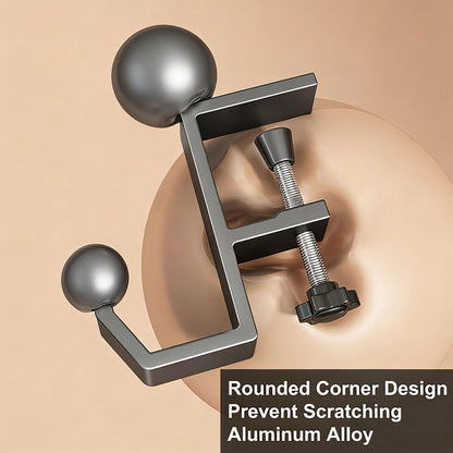 JAKO Headphone Stand - Aluminum Alloy Headphone Holder, Under Headset Stand for Desk Fit for PC Gaming Headset Hanger Hook Suitable for Office, Computer, Student Class Desk, Handmade Creator Table
