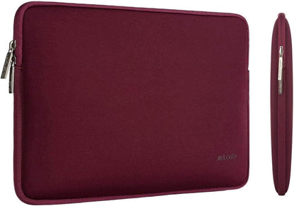 MOSISO Laptop Case 13.3 inch, 13-13.3 inch Laptop Sleeve Bag Compatible with MacBook Air/Pro 13/Pro 14 M5 M4 M3 M2 M1, HP Dell ASUS Lenovo, Neoprene Computer Sleeve Bag with Small Case, Baby Pink - Colors A