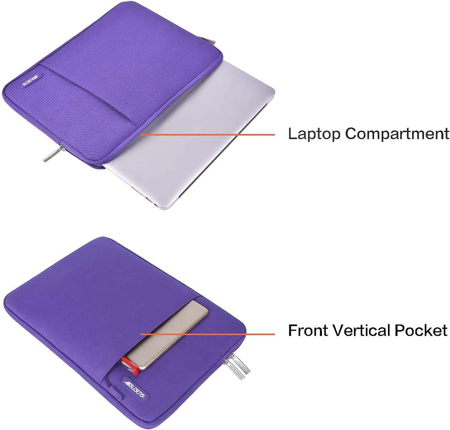 MOSISO Laptop Case 13.3 inch, 13-13.3 inch Laptop Sleeve Compatible with MacBook Air/Pro 13/Pro 14 M5 M4 M3 M2 M1, HP Dell ASUS Lenovo,Polyester Vertical Computer Sleeve Bag with Pocket, Antique Green - Colors A