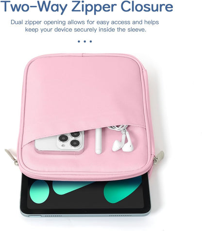 Dadanism 9-11" Tablet Sleeve Bag Carrying Case for iPad (A16) 11th Gen 11", iPad 10th Gen 10.9" Air 5/4, iPad Air M4/Pro 11", iPad 9/8/7th, Galaxy Tab A11+ Plus 11", Remarkable 2 10.3", Black