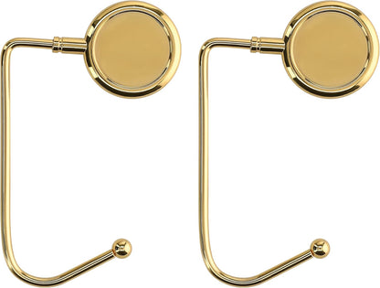 kwmobile Purse Hook for Table - Set of 2 Purse Holder - Handbag Hanger - Portable Bag Holder - Bag Hooks for Desk - Table Hook Gold