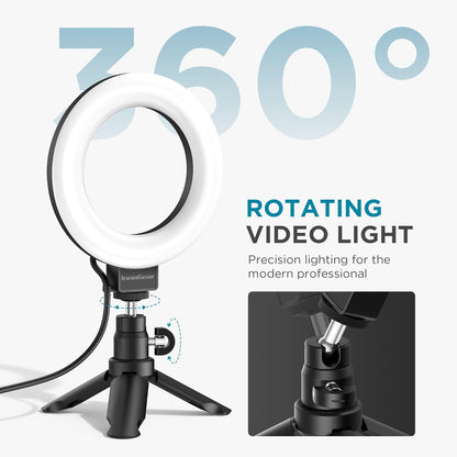 InnoGear Video Conference Light, On-Camera Video Lights for Monitor Desk LED Streaming Lighting with Remote and Touch Control Selfie Zoom Lighting for Computer Webcam Laptop Podcast, Recording