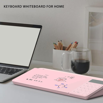TOWON Small Compact Glass Desktop Whiteboard with Storage – 12 x 7 in Dry Erase Board for Desk, Home Office, School | Includes 5 Markers, Eraser & Holder | Space-Saving Organizer, Aesthetic Rose Gold