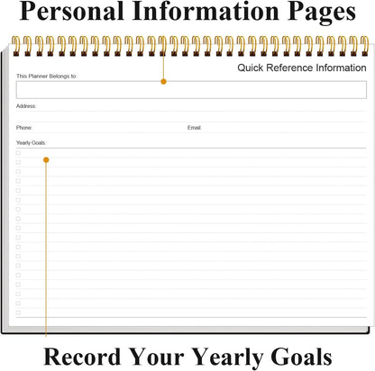 Weekly Productivity Dashboard - 8.5" x 11" Dashboard Desk Notepad Has 6 Focus Areas to List Tasks for Goals, Projects, Clients, Academic or Meal-Organize Your Daily Work Efficiently, 54 Weeks, Green