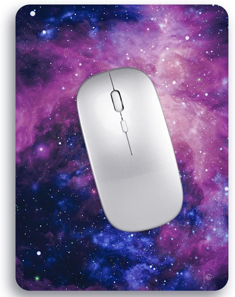 Audimi Small Mouse Pad 6 x 8 Inch, Mini Mouse Pad Thick for Laptop Wireless Mouse Home Office Travel, Portable & Washable (Black)
