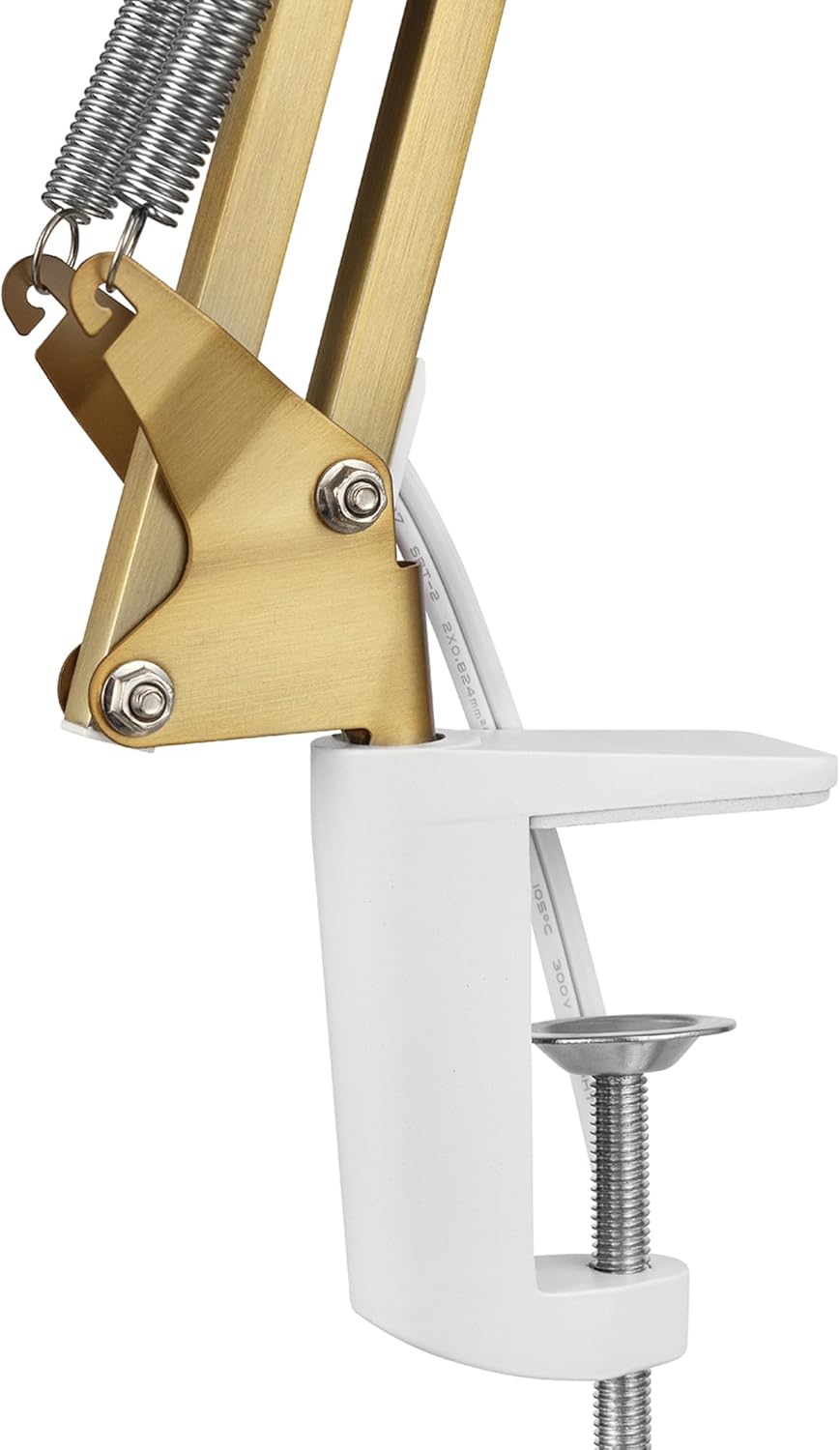 Globe Electric 12641 Architect 32" Swing-Arm Clamp-On Lamp, Black Architect, Finish, LED Bulb Included
